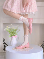 French Butterfly Lace Socks PL53345