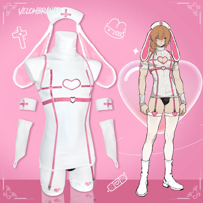 Sweetheart Bunny Nurse Dress (8-Piece Set) AS49