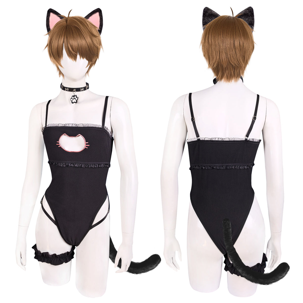 Shy Cat Bodysuit (4-Piece Set) AS75