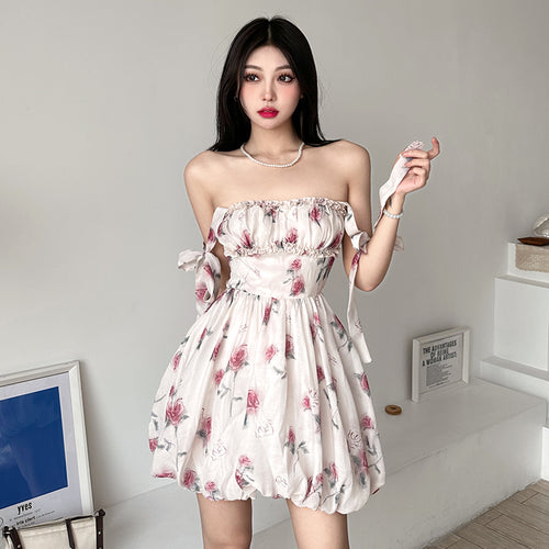 Floral Tie Bud Dress PL53431