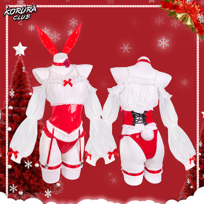 Pre- sale Christmas Red & White Bunny Costume KO174