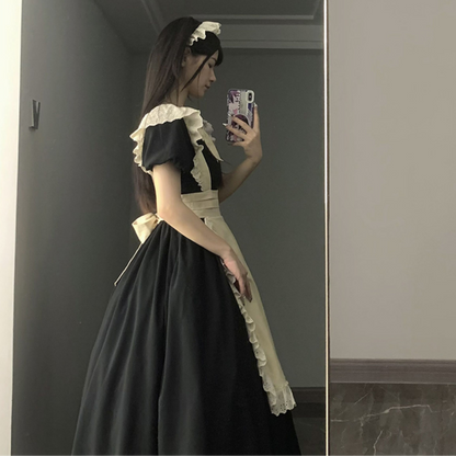 Maid outfit inverted pleated lace PA20120