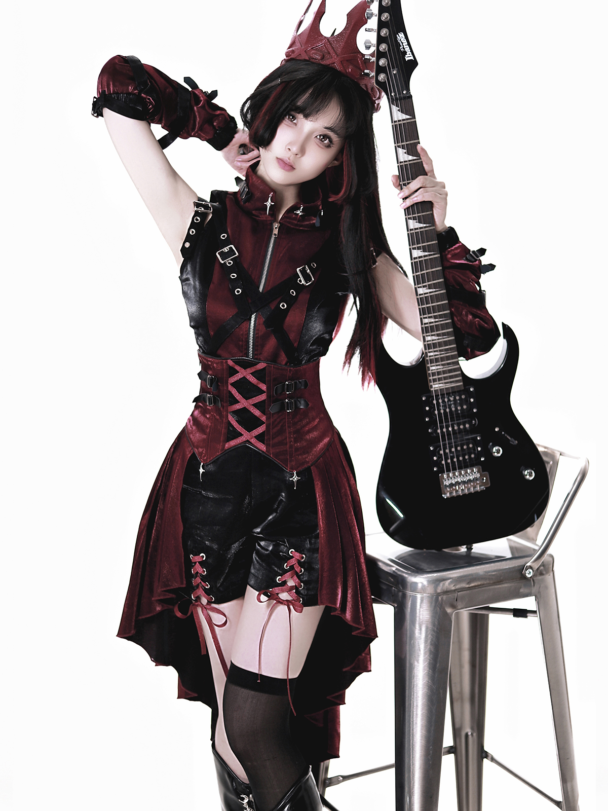 Lolita Gothic overalls skirt suit PA20266