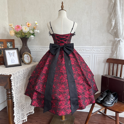 Gothic jacquard subculture lolita dress PA20215