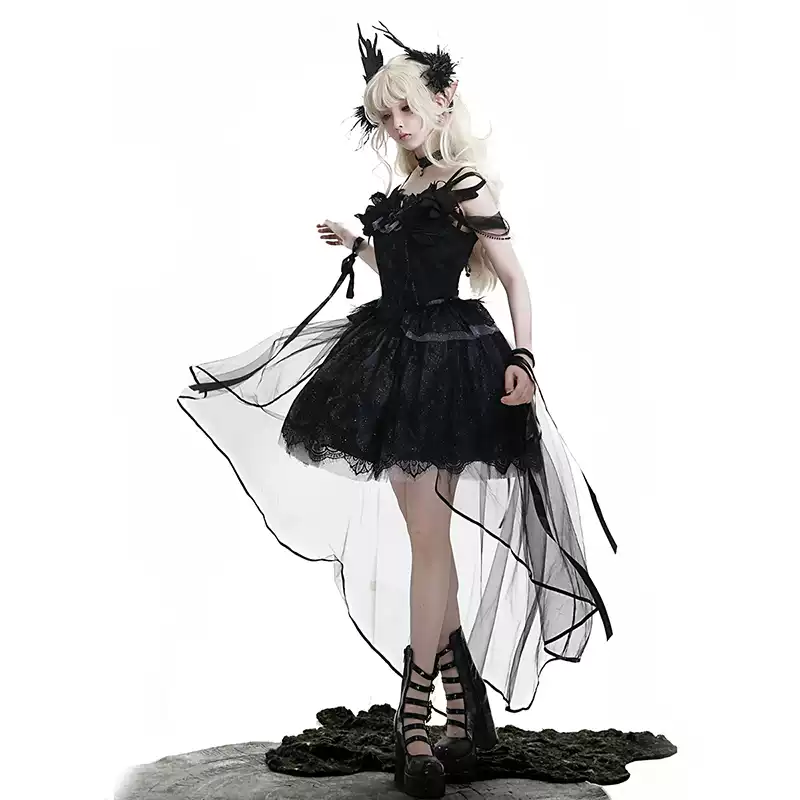 Swan Dream JSK Dark Angel Lolita Dress PA20296