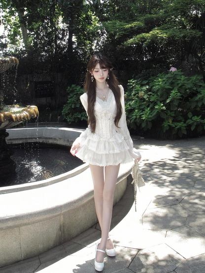 Lace princess dress cake puffy skirt PA20217