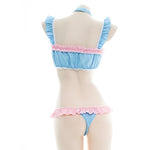 Ruffled Blue Maid Suit PL53509