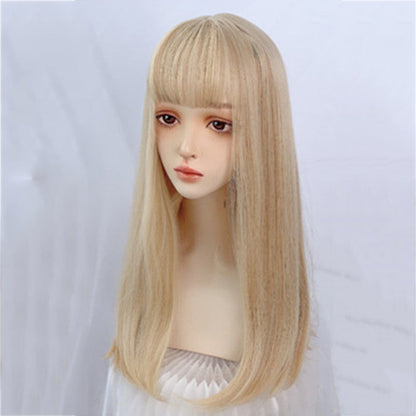 Blonde Long Straight Wig PL53226