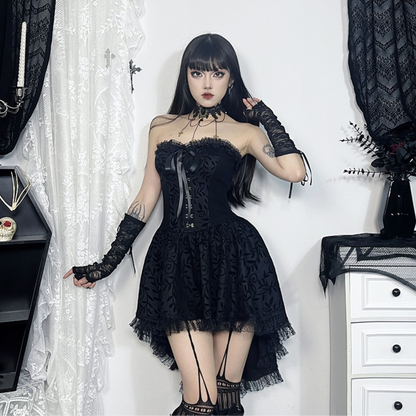 Gothic subculture tube top dress PA20210