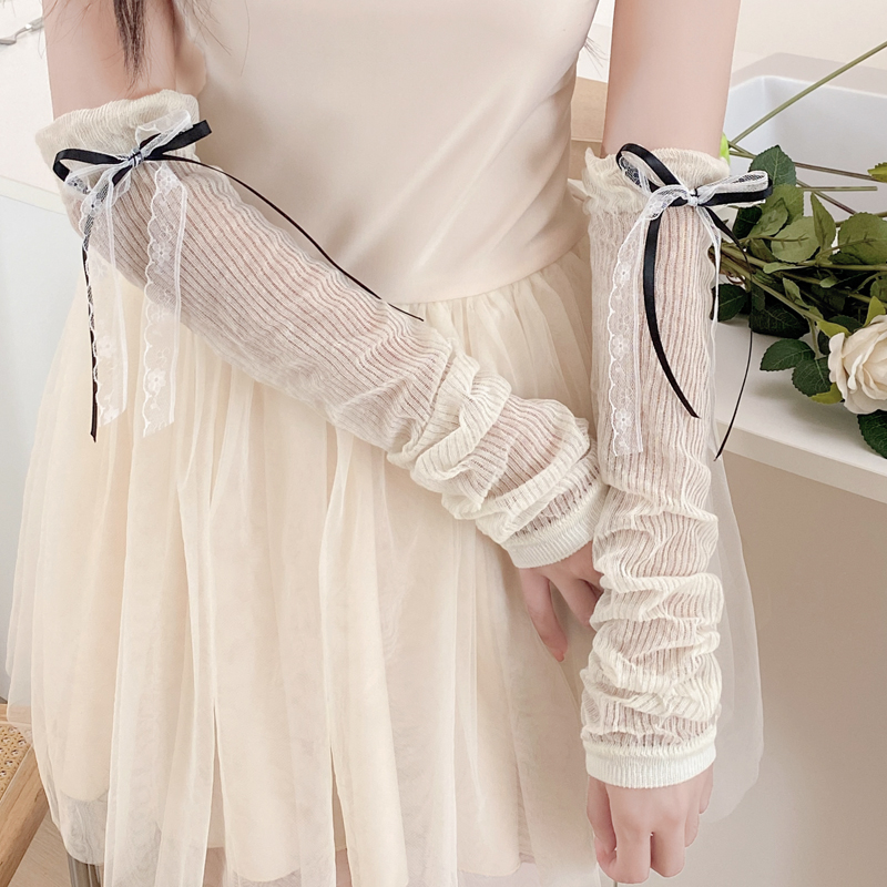 Lace sweet bow sleeves PA20196