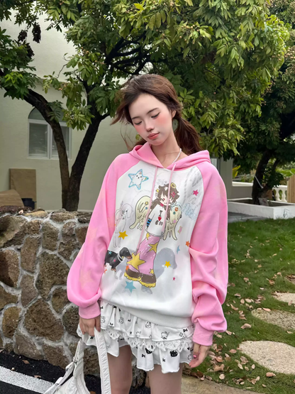 Y2K Star Cartoon Hoodie PA20260