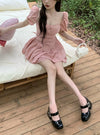 Pink waist sweet dress PL53453