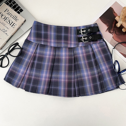Plaid Pleated Skirt PA20331