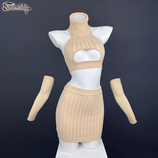 KORURACLUB-Cosplay Hollow Sweater Costume KO56