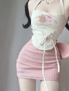 Pink Suspender Skirt PL53739