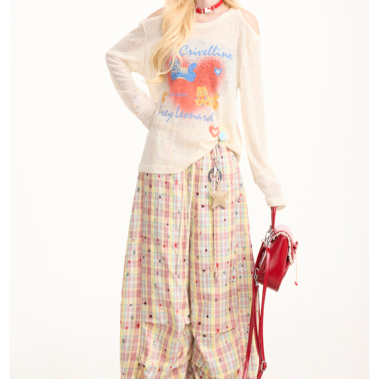 Cat Print Loose Casual Cover-Up PA20158