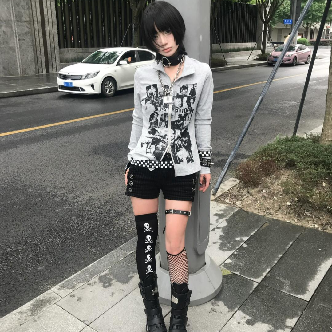 Millennial punk graffiti jacket PA20252