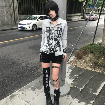 Millennial punk graffiti jacket PA20252