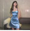 Blue Suspender Dress PA10113