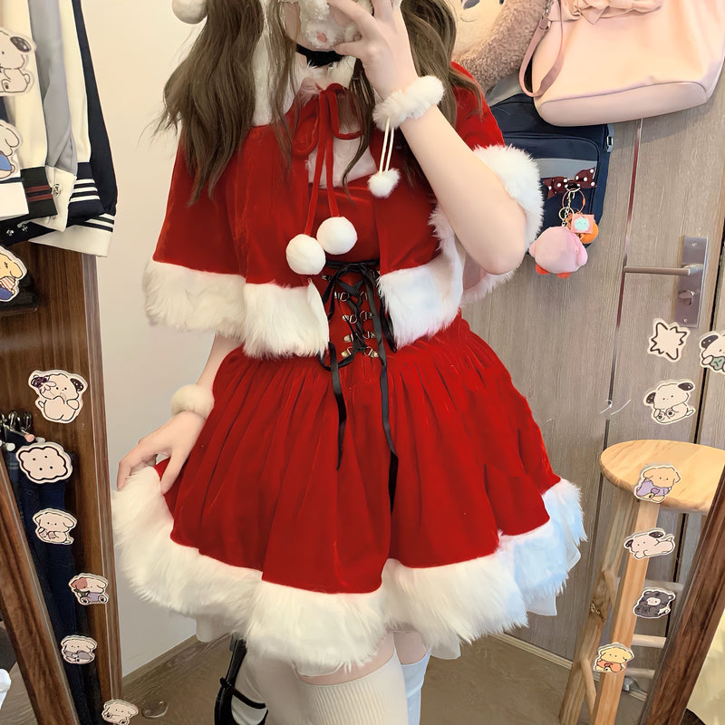 Plush Christmas Dress PA10188