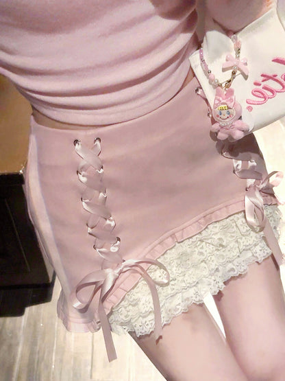 Sweet Lace Strappy Skirt PA10126