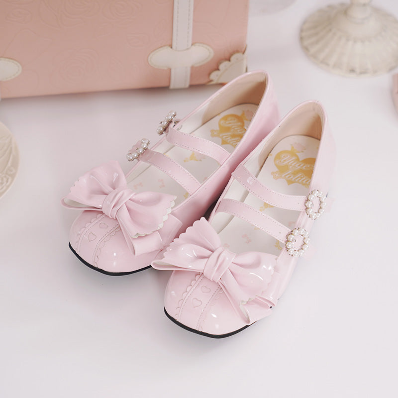 lolita bow shoes PL53314