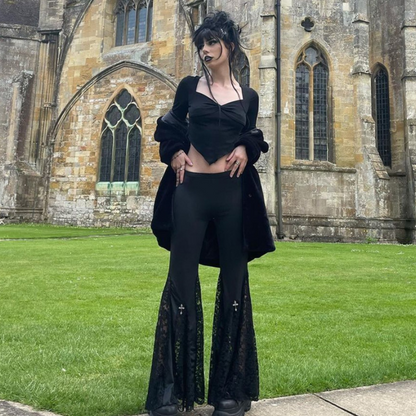 Subculture Gothic Lace Rock Trousers PA20166