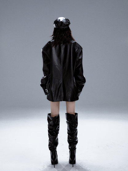 Dark punk leather suit PA20177