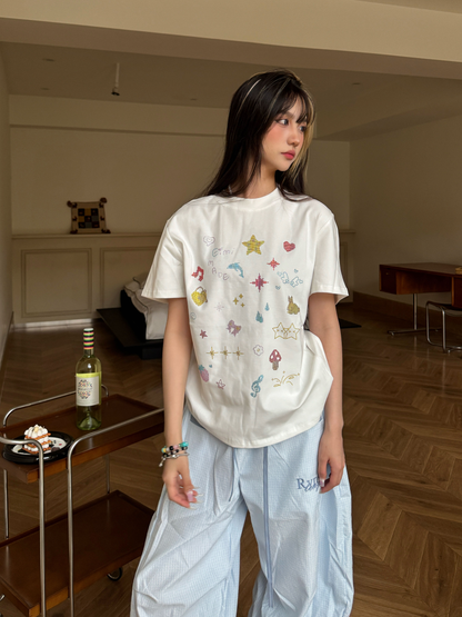 Hot diamond casual T-shirt PA20262