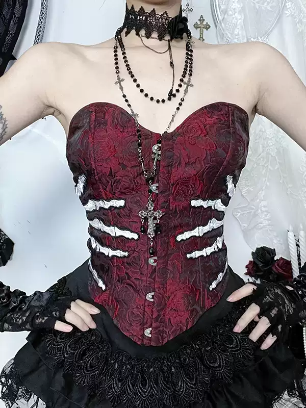 Skull Bandeau Gypsy Subculture Top PA20174