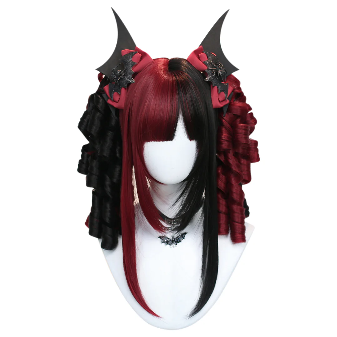Korura Original Wig #005 Black and red – AkumaHime
