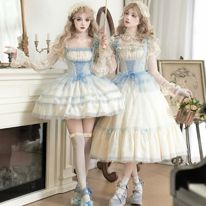 Long jsk short op fishbone lolita PA20121