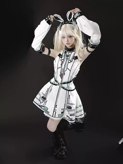 Future Warrior Lolita Cyberpunk Dress PA20225