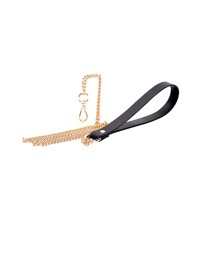 Black leather choker neckband PA20145