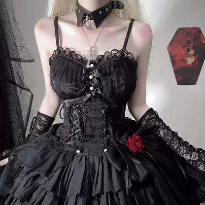 Rose jsk suspender lolita dress PA20111