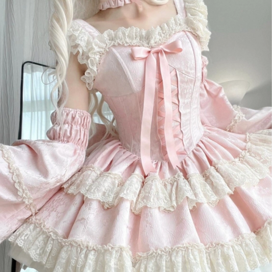 Lolita Ballet Ruffle Dress PA20107