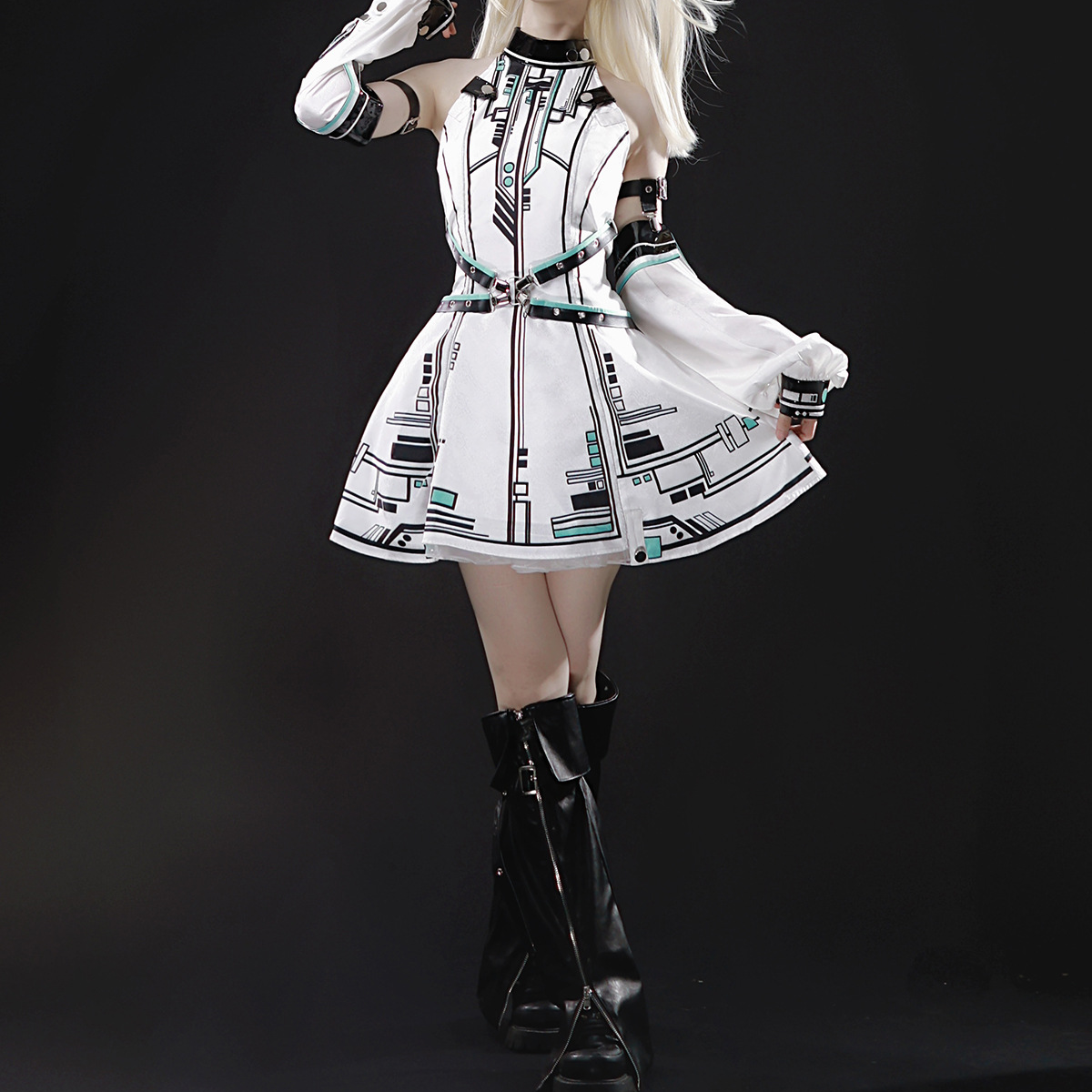 Future Warrior Lolita Cyberpunk Dress PA20225