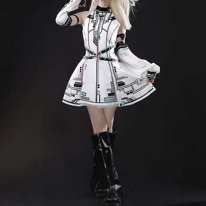 Future Warrior Lolita Cyberpunk Dress PA20225