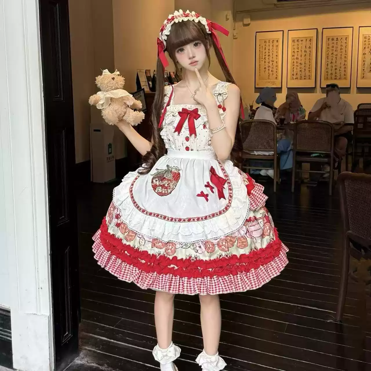 Cute Lolita Pastoral Princess Dress PA20280