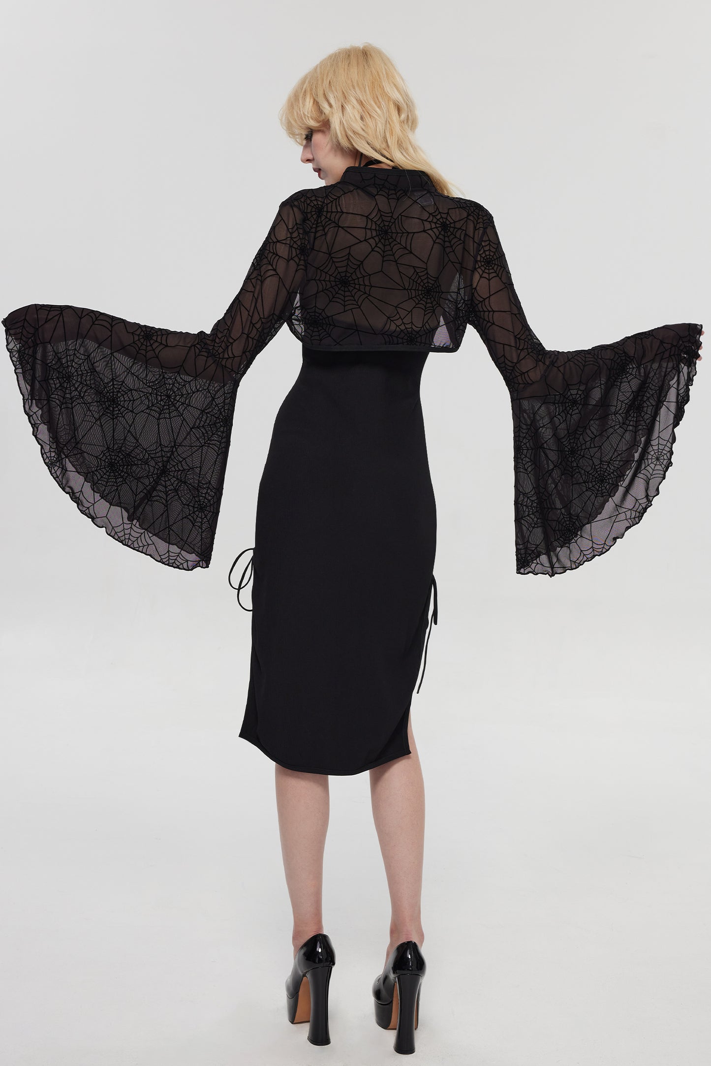 Pre-Sale Gothic Lace Spider Lingerie Set (2-Piece) HK003
