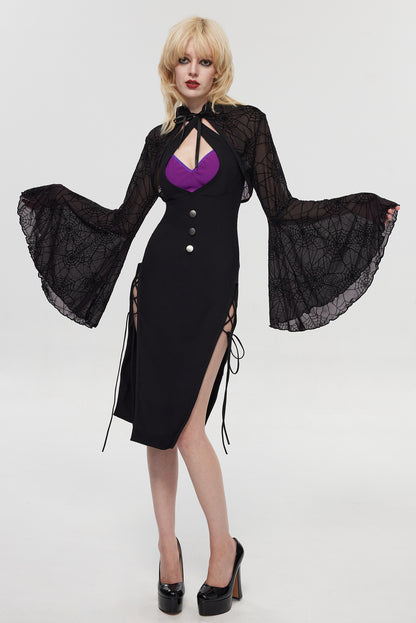 Pre-Sale Gothic Lace Spider Lingerie Set (2-Piece) HK003