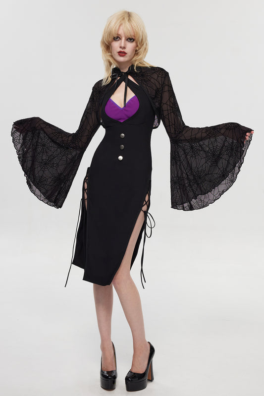Pre-Sale Gothic Lace Spider Lingerie Set (2-Piece) HK003