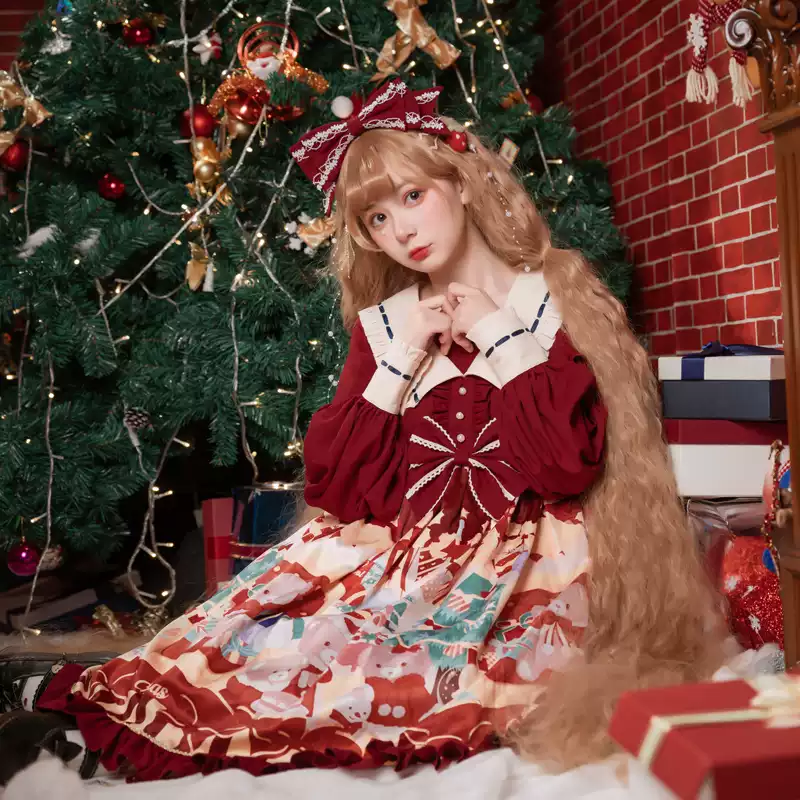 Christmas Bear Lolita Princess Dress PA20286
