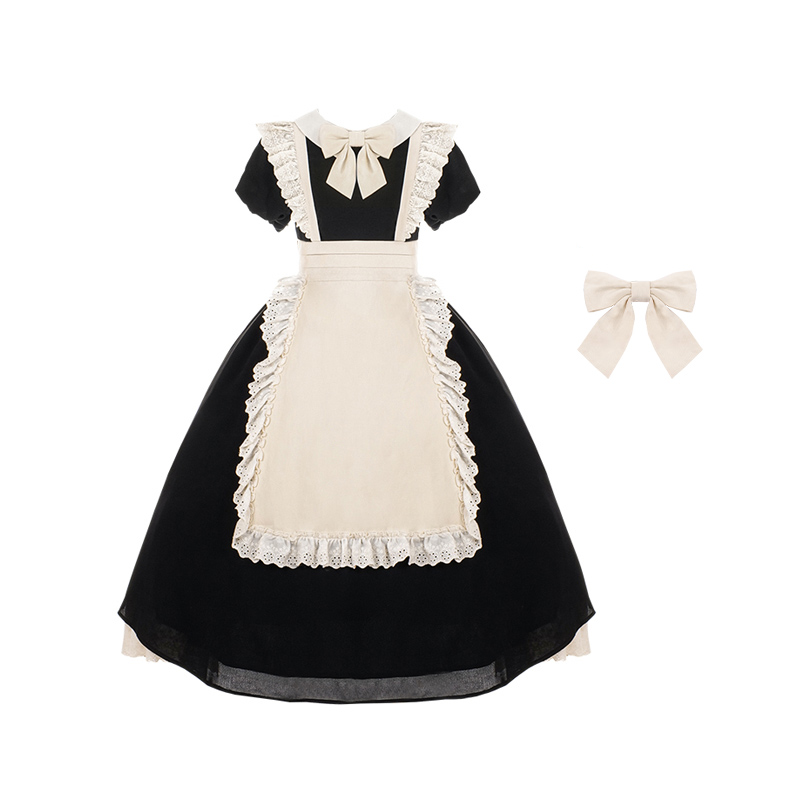 Maid outfit inverted pleated lace PA20120