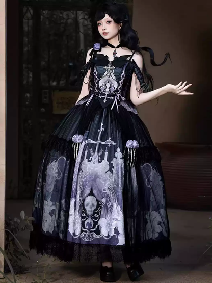 ghost lolita dress gothic lolita PA20265