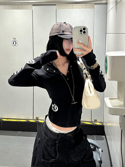 Hoodie Punk Tulle Top PA20253