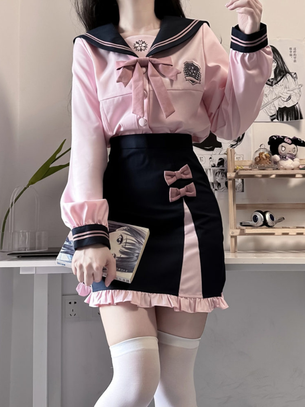College sailor suit hip skirt PA20161