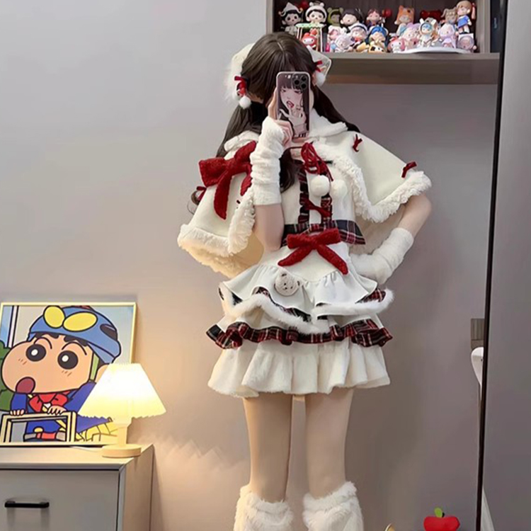 Christmas cute fluffy cape Lolita PA20288