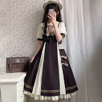 Elegant lolita short-sleeved dress PA20109
