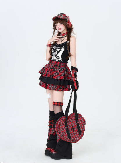 Subculture Plaid Cake Skirt PA20134